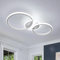 Comely Deckenlampe LED, 42W 4700LM Modern Rund LED Deckenleuchte, Kaltmweiß 6500K, 3-Ringen Weiße Deckenbeleuchtung für Wohnzimmer Schlafzimmer Küche Esszimmer, Ø52CM
