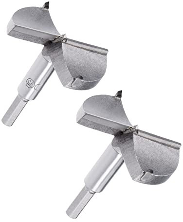 sourcing map 75mm, 80mm Forstner Drill Bits Tungsten Carbide Wood Hole Saw Auger Opener