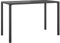 vidaXL Garten Esstisch, Rechteckig Gartentisch mit Stahlgestell, Balkontisch Holztisch mit Lattenrost, Tisch Bistrotisch Terrassentisch Gartenmöbel, Anthrazit Stahl