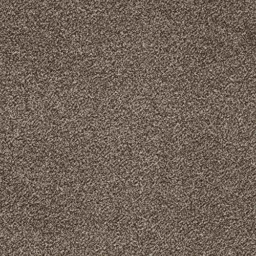 Auslegware in Braun Teppichboden Meterware in 4 und 5 Meter Breite Kräuselvelours Teppich ideal für Wohnzimmer und Schlafzimmer (5 m x 4 m)