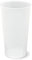 Schramm® gobelet réutilisable env. 400ml mat transparent au choix 10, 20, 30 ou 50 pièces de capacité réutilisable gobelet à boire en plastique réutilisable, Dimension:50 Stück