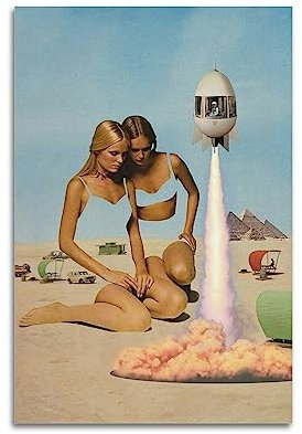 KWID Magazine Mashups Einzelnes abstraktes Kunstposter dekorative Malerei Leinwand 50 x 75 cm