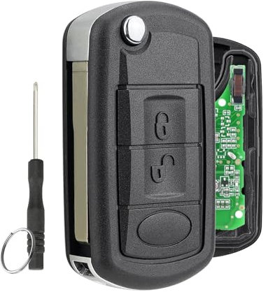 433MHZ Remote Key Fob For Land Rover Discovery 3 Key Fob Range Rover Sport Key Fob 2004 - 2010 Discovery 3 Remote LADNROVER Key PCF7941 ID46 Chip with HU101 Blade