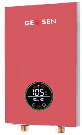 Upgrade Tankless Water Heater Electric 9KW 240V, On Demand Instant Endless Hot Water Heater with Self Modulates to Save Energy Use (Pink-9KW)