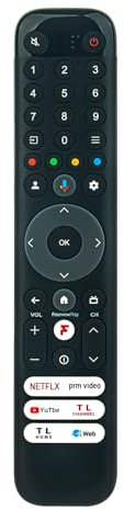 VINABTY RC833-GUB2 RC833 GUB2 RC833GUB2 Télécommande Vocale Remplacée fit pour TCL LCD LED TV télécommande 65C845 55 75 65C745 C64K Série 43C645K 50C645K 55C645K 65C645K 75C645K 85C645K