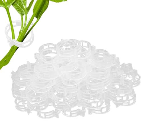 Shurzzesj Pflanzenclips | Gemüse-Pflanzen-Befestigungsclips, Pflanzenstütz-Clips, Weinrebe, Tomaten-Gemüse-Spalier-Clips machen Pflanzen gesünder
