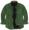 ZENTHACE - Camicia giacca da uomo in flanella foderata in caldo pile Sherpa, a quadri (interamente foderata in pile Sherpa), Verde, S