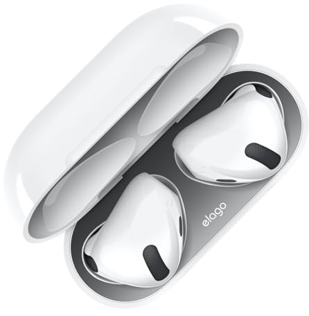 elago Staubschutz für AirPods 4 Hülle | Schutz vor Metallstaub (Dunkelgrau)