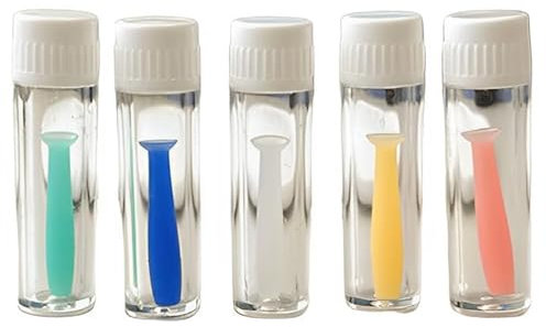 TRMFUSA Confezione da 5 ventose per lenti a contatto, in silicone, per lenti morbide e rigide