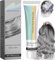 Inherenta Silver Hair Dye,2-In-1 Natural Essence Extract Silver Hair Dye,Silver Metallic Hair Dye,Silver Gray Natural Hair Dye Cream,Silver Hair Dye Permanent, for All Hair Types (1 Pcs)