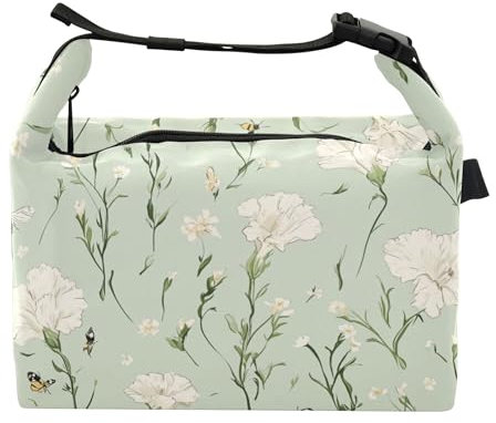 Wudan Borsa termica per il pranzo, riutilizzabile, da donna, per ospedale, personale medico