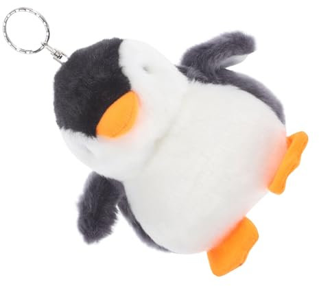 Mipcase Plüsch Pinguin Schlüsselanhänger Kreativer Plüsch Tier Anhänger für Rucksack oder für Geburtstage Fliege