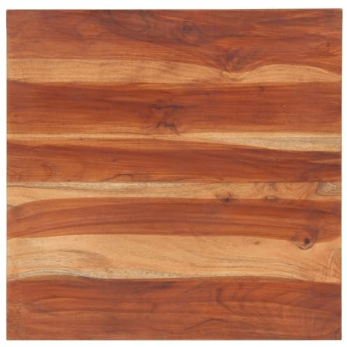 WEMYUFURN Tischplatte Massivholz Palisander 25-27 mm 60×60 cm DIY Holzprojekte Massivholztafel Rustikale Tischplatte für Wohnzimmer Küche