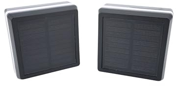 Zaundirekt LED Solar-Pfostenkappe für 60×40 & 60×60 mm (2er-Set) | IP65 | Warm-/Kaltweiß & RGB | Fernbedienung | Timer