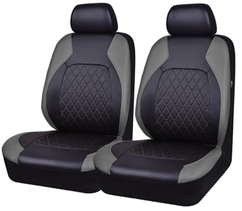 Sitzbezüge Auto Vordersitze Für Mercedes Benz Vito Br.638 Vito W639 Vito Br.447, 2 Stück Auto Schonbezüge Allwetter Atmungsaktiv Verschleißfest Wasserdicht Innenraum,B/Grey