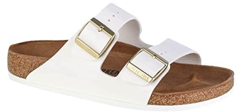 BIRKENSTOCK Arizona Birko-Flor, Ciabatte Donna, Bianco, 37 EU