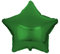 Kopper-24 Folienballon Stern 45 cm Luftballon Hochzeit Helium Ballon 18 Zoll Heliumballon Star Sternenballon XL Geburtsatag Party Deko Dekoration bunt JGA Folie Sterne (grün)