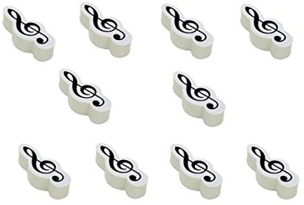 Radiergummi Violinschlüssel (10-Stück-Packung)