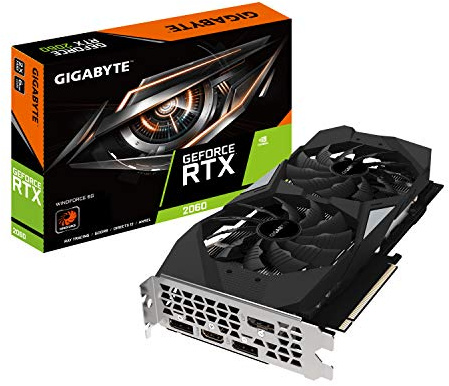 Gigabyte GV-N2060WF2-6GD - Tarjeta gráfica (GeForce RTX 2060, 6 GB, GDDR6, 192 bit, 7680 x 4320 Pixeles, PCI Express x16 3.0)