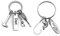 Deesos 2pcs porte-clés cadeau de fête des pères Love You Dad porte-clés,meilleur cadeau pour l'anniversaire de papa