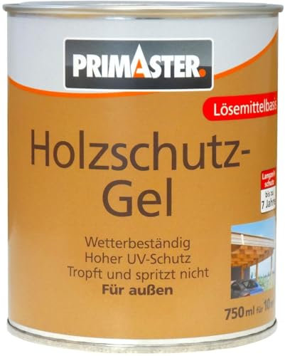 Primaster Holzschutzgel 750 ml farblos seidenmatt 10 m² für Außen