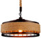 Hanfseil Pendelleuchte Retro Vintage Seilleuchte Seil Lichter Kronleuchter Runde Hängend Hängelampe, Höhenverstellbar E27 Industrial Hängelampe, Handgewebt Deckenlampe Beleuchtung [Energieklasse A++]
