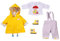 BABY born Deluxe Regen Set für 43cm Puppe - Leicht für Kleine Hände, Kreatives Spiel fördert Empathie & Soziale Fähigkeiten, für Kleinkinder ab 3 Jahren - Inklusive Gummistiefel & mehr