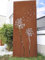 Edelrost Sichtschutz Garten Sichtschutz aus Metall 1mm Rost Gartenzaun Gartendeko rost Sichtschutzwand (032096-2: B75*H150cm)