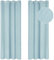 Deconovo Bedroom Blackout Curtains 2 Panels, Room Darkening Ring Top Curtains for Living Room 52x84 Inch, Light Blue