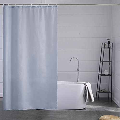 Furlinic Duschvorhang Antischimmel Grau Blau für Badewanne Textil 120x180cm