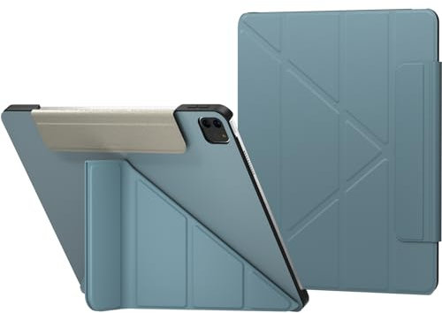 SWITCHEASY Origami iPad Hülle für 2024-2025 iPad Air 11 (M2/M3)/ iPad Pro 11 Zoll 2022-2018 & Air 11 Zoll 2022-2020 mit Multi-Winkel-Ständer - Exquisites Blau