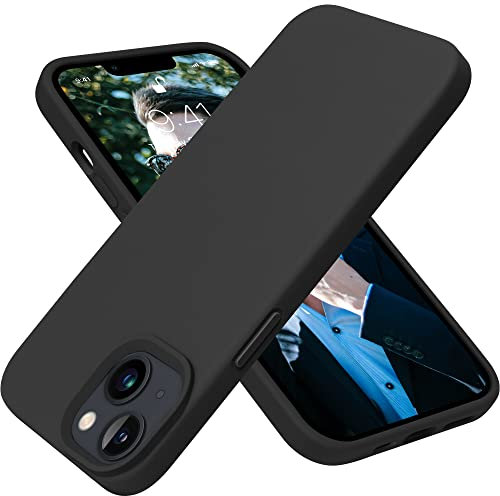 OTOFLY Designed for iPhone 13 Phone Case, Silicone Shockproof Slim Thin Phone Case for iPhone 13 6.1 inch (Black)