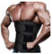 Herren Bauchweggürtel Fitnessgürtel Body Shaper Schwitzgürtel Taillenmieder Korsett Verstellbarer Neopren Sauna Gürtel Gewichthebergürtel Rückenbandage Bauchgürtel Bauchweg Taillen (Schwarz, XL)