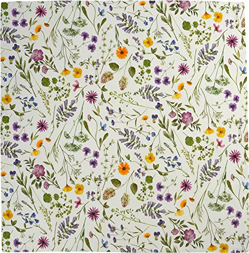 Sander Mitteldecke Freya Frühling Streublumen 95 x 95cm Artikel 48305 Fb. 40 65% Baumwolle bunt weiß