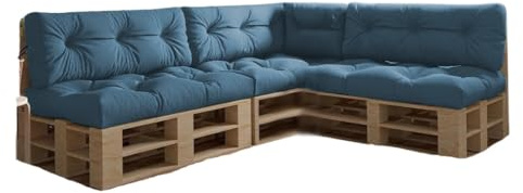 chilly pilley Cuscino Impermeabile Trapuntato Per Mobili In Pallet Riempito Con Fiocchi Di Schiuma Rivestimento Per Divano In Pallet Cuscino Per Schienale Cuscino Per Sedile Cuscino Laterale