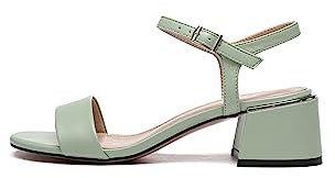 Rio Fiore Sandali Donna con Tacco, Nero, 5 cm Tacco a blocco, Cinturino alla caviglia, Microfibra, C553-K1781-MF