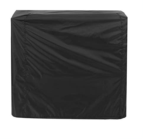 KIMISS Couverture De Barbecue Petit Gâteau Glaçage Platine Vinyle Noir Polyester Couverture De Barbecue Extérieur Étanche Barbecue Couvre Jardin Patio Grill Protecteur 80 X 66 X 100 Cm (145x61x117cm)