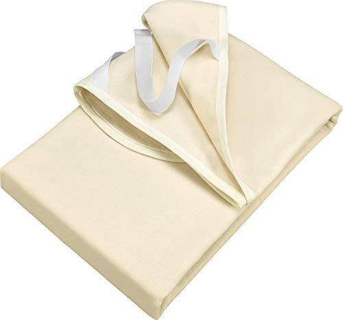 Erwin Müller Bio Matratzenauflage Eisleben kochfest Molton natur Größe 90x190 cm