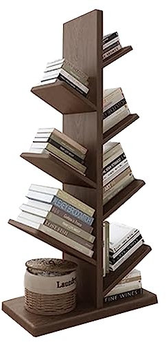 TsoLay Bookshelf 7 Layers Bookshelf Tree Shaped Standing Storage Display Shelves Tree Branch Bookshelf Tall Bookcases for Bedroom Living Room Office Book shelf Book Storage