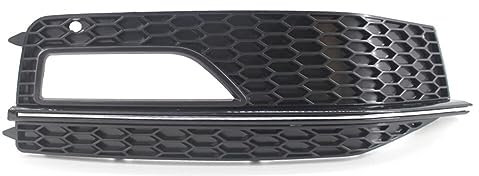 UNGOOR Nebelscheinwerfer Blende Abdeckung Frontstoßstange Lampengitter passend für Audi A4 B8 S4 S-line Facelift 2012-2015 A4 B8 S4 S-line Autozubehör Nebelscheinwerfer Zubehör.,A-Chrome Left