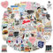 Vintage Aufkleber, Sticker Aesthetic für Wasserflaschen, Scrapbooking, Laptops,Wasserfeste Vinyl Aufkleber für Kinder Mädchen Jugendliche (Lesen)