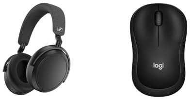 Sennheiser Momentum 4 Wireless Kopfhörer mit Bluetooth & Logitech M220 Silent Kabellose Maus, 2,4 GHz mit USB-Empfänger