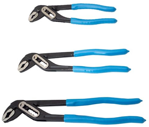 Bituxx Set Wasserpumpenzange Rohrzange Zange Kombizange 175mm / 250mm / 300mm