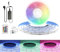 Arotelicht Alexa COB LED Streifen WiFi RGB 10M Kit, 24V RGB COB LED Strip LED Lichtband mit Controller und Netzteil, Hohe Dichte 576LEDs/M, App Steuerung, Musik Sync, DIY-Farbwechsel Led Lichtleiste