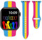 Pansexual Pride Uhrenarmbänder, kompatibel mit Apple Watch, 42 mm, 44 mm, 45 mm, 49 mm, für Damen und Herren, Silikon-Smartwatch-Armbänder für iWatch Serie Ultra SE 9, 8, 7, 6, 5, 4, 3, 2, 1