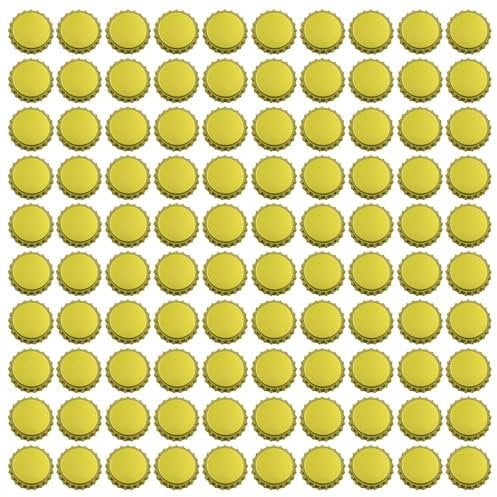 Hsthe Sea Crown Caps,Beer Bottle Caps,Pack of 100 Ideal for Home Brew,Quality Metal Bottle Caps,Long Lasting,Used with Bottle Capper/Hammer Capper for Beer Brewing