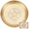 CREATCABIN Plato Altar Pentagrama Plato Tarot Forma Estrella Portavelas Quemar Rituales Cuencos Ofrecer Incienso Cuenco Plano Tarjeta Altar Suministros Tarot Brujería 14.1x14.1cm