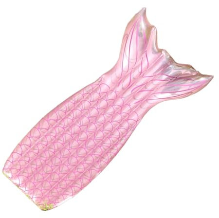 WOONEKY Matelas Gonflable Forme De Queue De Sirène pour Piscine Coussin Flottant Rose