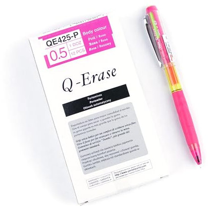 Pentel Q-Erase QE425 Lot de 12 porte-mines avec gomme rétractable Dureté HB 0,5 mm