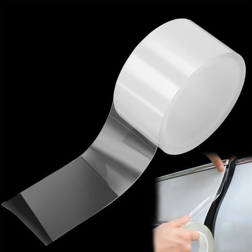 Car Door Sill Trim Strips, Clear Car Protection Film, Door Sill Protectors for Cars, Door Frame Protector Film, Car Scratch Protection Tape Edge Protection Film for Most Cars, 7cmx5m